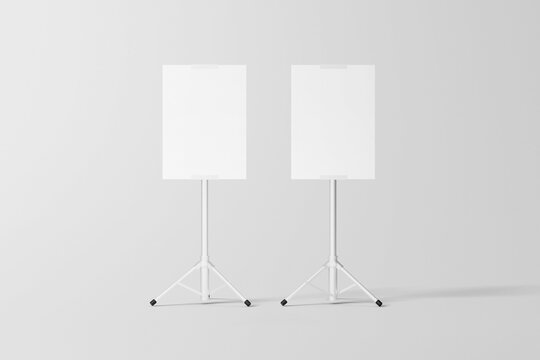 Tripod banner front view mockup