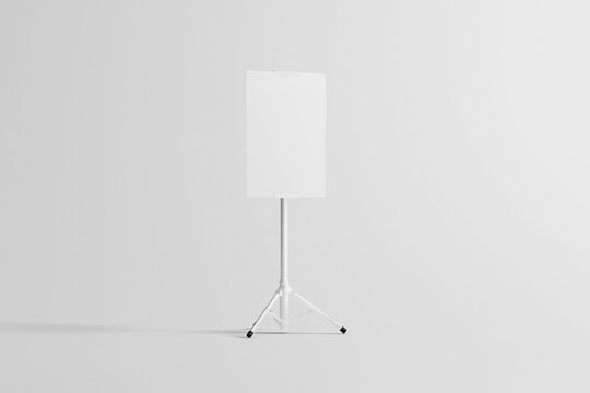 Tripod banner front view mockup