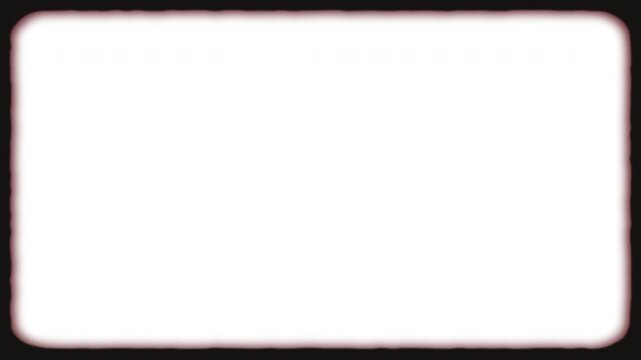 Seamless looping old retro vintage photo film frame animated on transparent background
