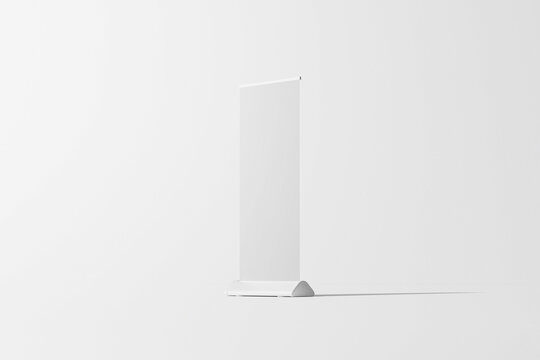 Roll up banner right view mockup