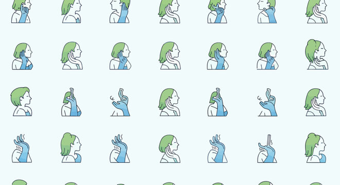 Many green haired cartoon characters.