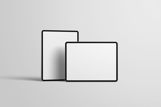 Tablet front view mockup