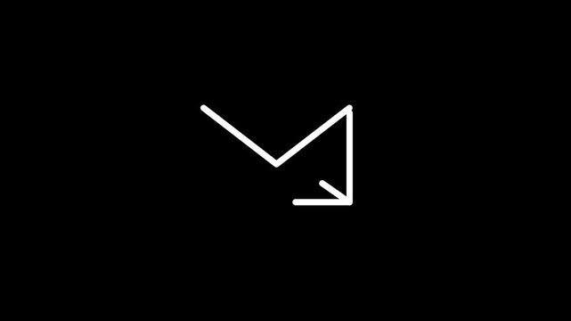 Mail box animation and sow mail 4k video