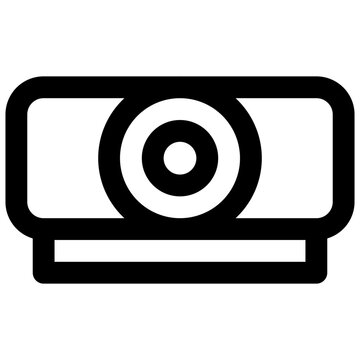 Projector. Editable stroke vector icon.