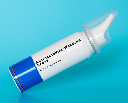 Antibacterial-Warming Spray Kills bacteria and warms