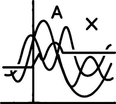 Mathematical Graph with Overlapping Wave Functions and Variables