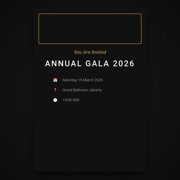 Digital Event Invitation Annual Gala 2026 Animation Video
