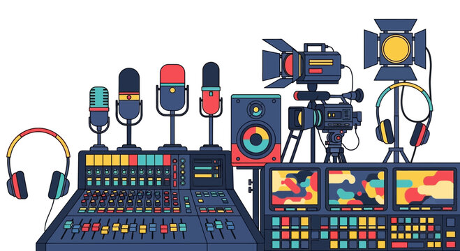 Audio Video Production Equipment - Studio Setup