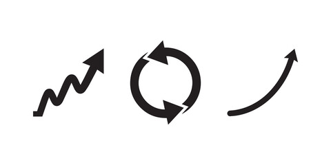 Arrow icons, direction symbols, navigation signs, black arrows © Vector Icon Lab