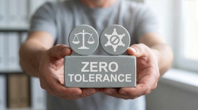 Zero tolerance concept. ZERO TOLERANCE