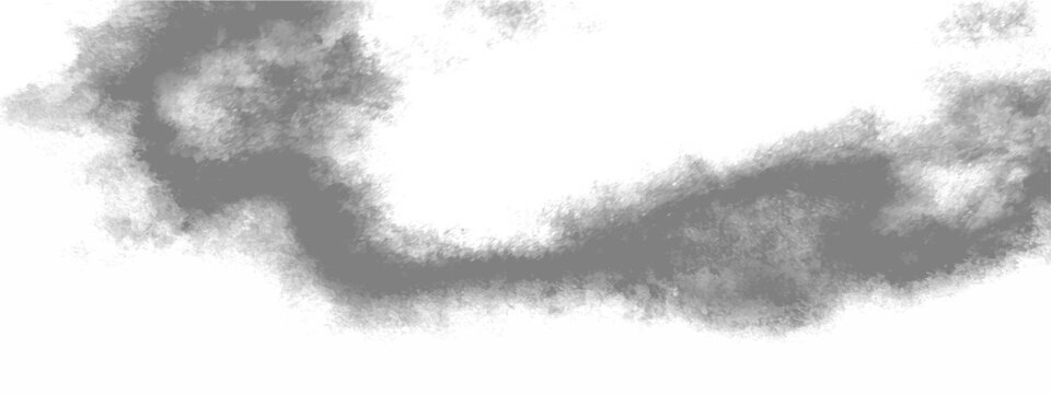 Vector Abstract gray cumulonimbus cloud floating in a vast expanse of aerial elevation in celestial and atmospheric phenomenon.