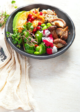 Vegetarian dish. Healthy food concept.
