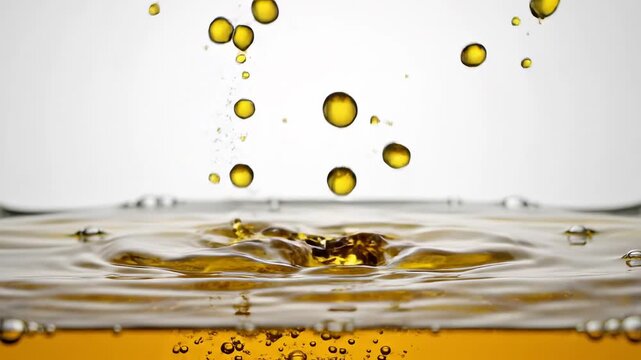 Golden liquid pouring creating crown splash for creative digital media and visual arts