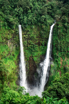 Tad Fane waterfall Bolaven Plateau scenic Laos