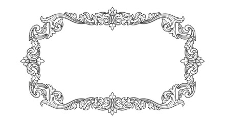 Obraz premium Intricate Ornate Frame Border Design.