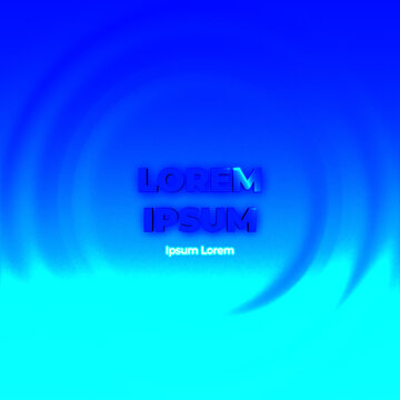 Elegant 3D Text Waves Motion Square Title Animation