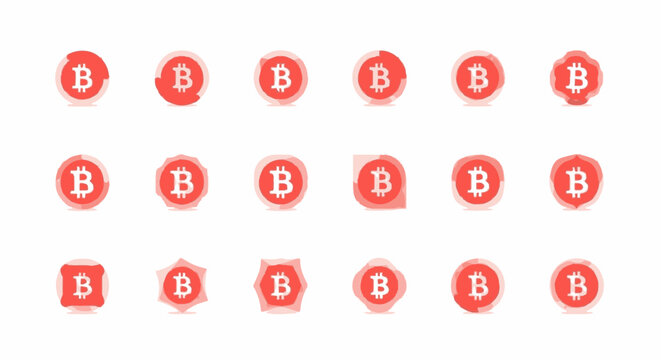 Bitcoin cryptocurrency logo symbol.