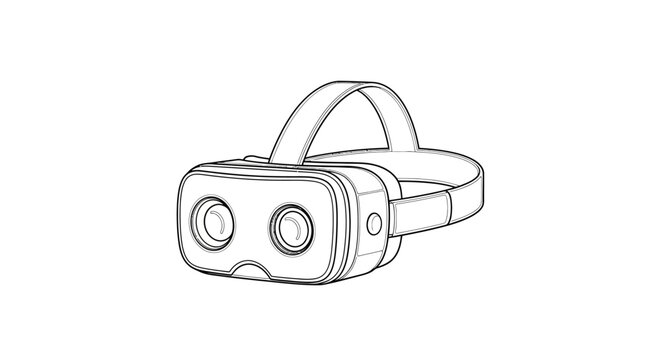 Virtual Reality Headset Device.