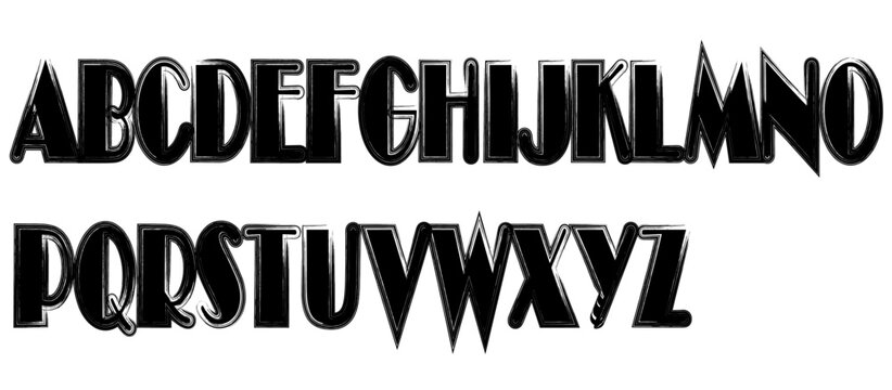 Brush font letter alphabet. Hand drawn typography chalk paint font brush alphabet. Handwritten kid chalk script texture stroke letter. Vector illustration.