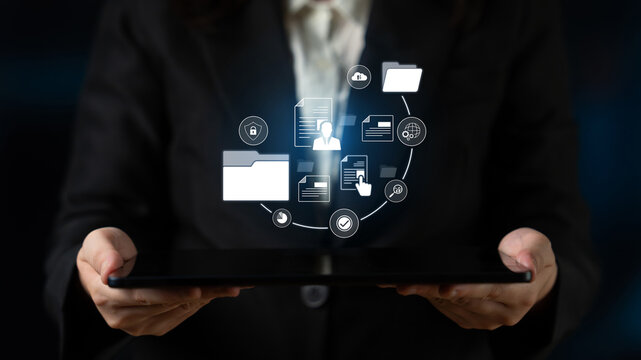 Document management system for secure file storage, organized access, and efficient digital workflow including verification, upload, analytics, and approval process Latch