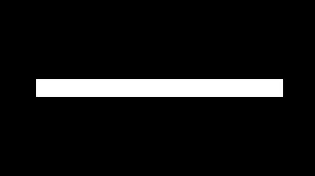 A simple graphic animation of the movement of two bottom text shapes consisting of a red line and a white text box.