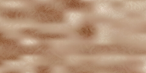 The topographic map of contour lines of the mountains in the sand table model © Asmai