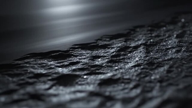 Closeup of water droplets on textured surface ideal for sleek commercial backgrounds and title sequences