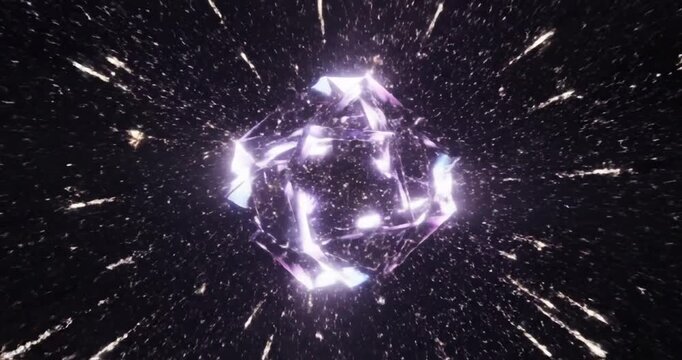 Glowing Light Particles Explode.