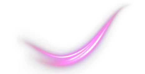 Naklejka premium A glowing abstract wave effect that creates a neon light trail effect. overlay effect futuristic