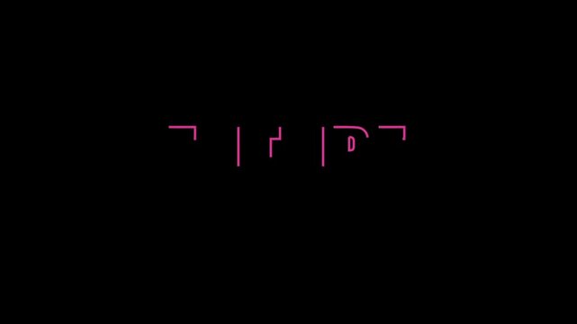Vibrant neon purple TIPS text with a glowing effect set against a dark black background ideal for digital advice helpful hints or educational content