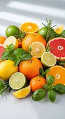 Sun-Kissed Harvest: A Symphony of Citrus and Verdant Aromas