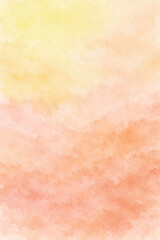 Fototapeta premium soft pastel yellow orange watercolor wash background
