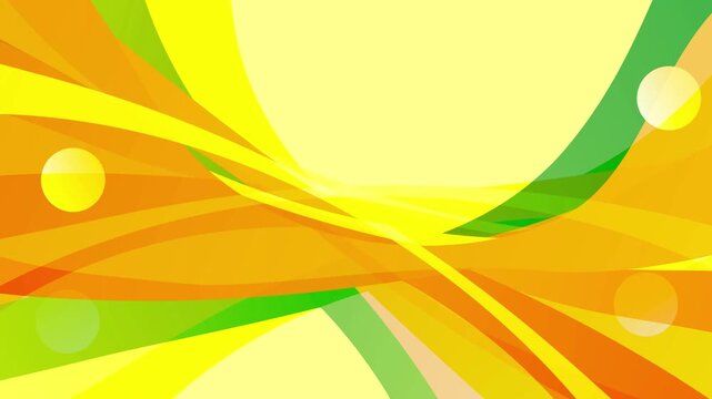 Vibrant Abstract Background with Flowing Yellow and Green Curves
