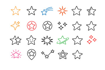 Obraz premium Star Icon Sheet