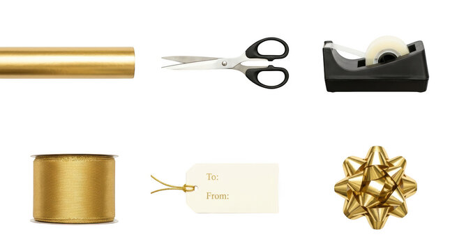 Flat design icons set of scissors, thread, needle, and sewing kit isolated on transparent background
