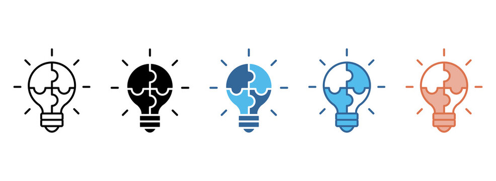 Problem Solving Icon Set Multiple Style Collection
