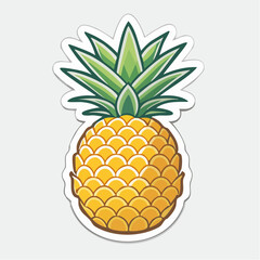 Obraz premium Stylized Pineapple Illustration