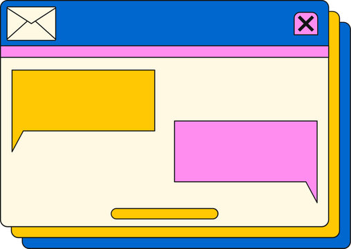 Retro Email Message Interface