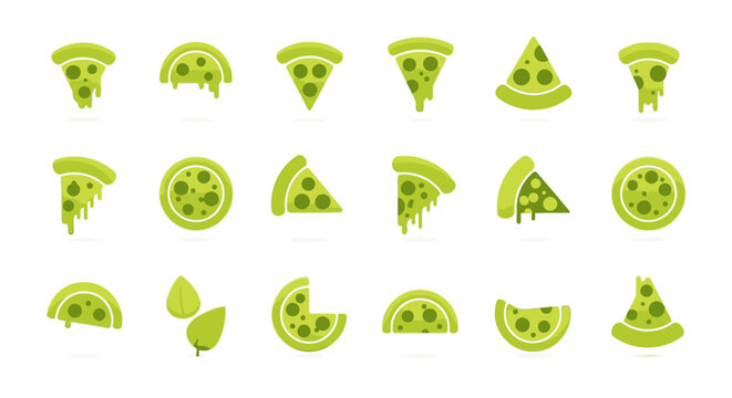 Lime slices and wedges collection.