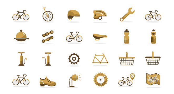 Bicycle and cycling related objects.