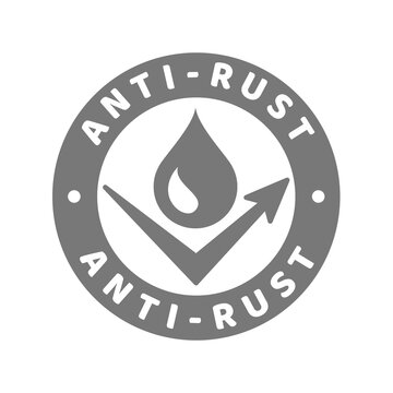 anti rust anti-rust antirust label vector icon.eps