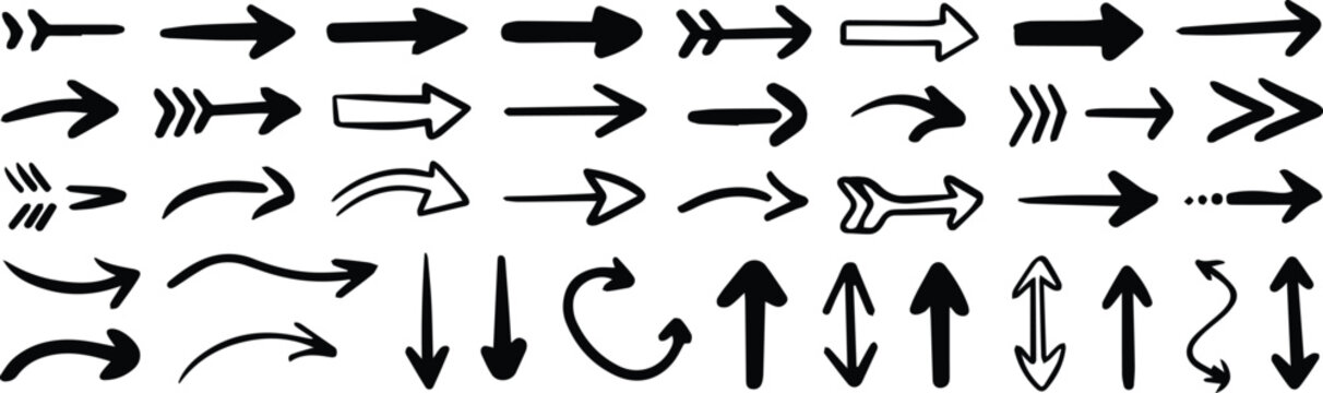 Arrow sketches for user interface navigation