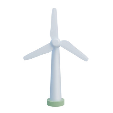 Wind Turbine 3D Illustration