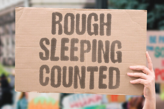 "Rough Sleeping Counted" Only rough sleepers are included in most official homeless counts, excluding thousands of hidden cases. HOMELESS. ROUGH. COUNT. EXCLUDE. OFFICIAL.