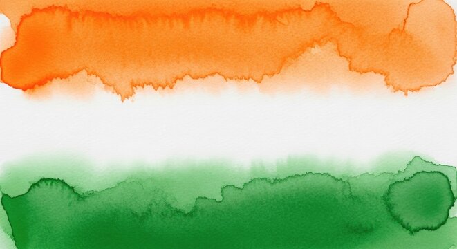 Indian independence day watercolor flag vibrant celebration of freedom and national pride