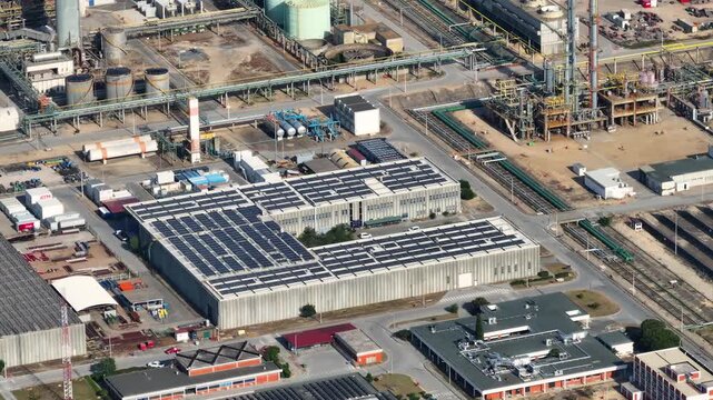 Exploring the intricate operations of a modern oil refinery with advanced energy solutions