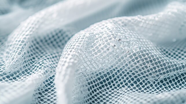 Wearable environmental purification devices filter mesh, tiny opening, subtle airflow, liquid purification droplet.  