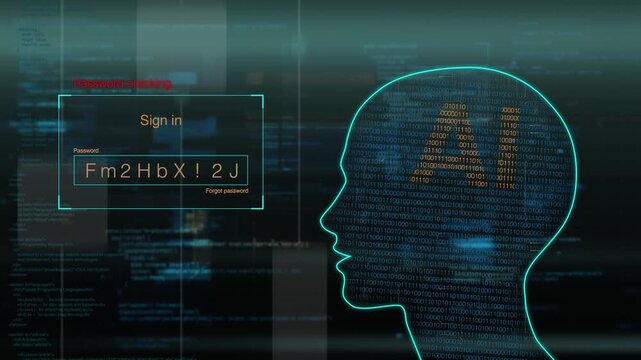 Security Interface Display. Digital Login Prompt Featuring Security Protocols And Encrypted Data Layers
