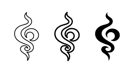 Fototapeta premium vector abstract shapes set on white background