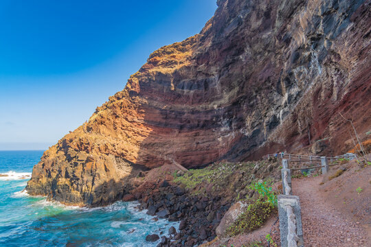 Landscape of Nogales Beach (La Palma, Canary islands, Spain)